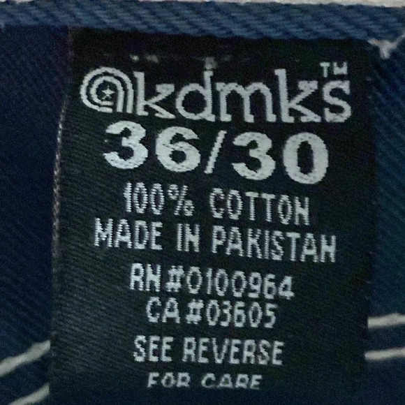 AKADEMIKS MENS SIZE 36/30 DARK STEEL BLUE JEANS PANTS GOOD CLEAN CONDITION - Picture 14 of 14